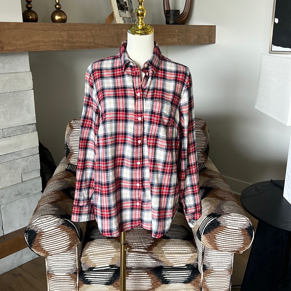 JCrew Factory Plaid Flannel Shirt